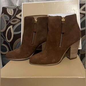 Brown Suede Ankle Boots